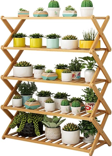 Amazon Co Jp フラワー スタンド 木製 盆栽棚 床置き X字型クロスブラケット ガーデニング 花台 プランターラック 植物 スタンド 園芸ラック 植物棚 ベランダ 屋外 室内 ガーデニング 棚 盆栽棚 色 Wood サイズ 80x25x76cm ホーム キッチン