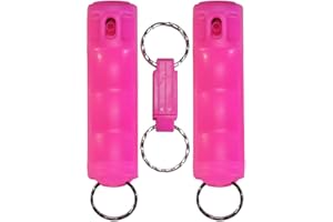 VEXOR Pepper Spray Gel—Police Strength—Flip-Top & Finger Grip—Quick Release Key Ring—20+ Shots—10-12 Ft. Range—5 Colors