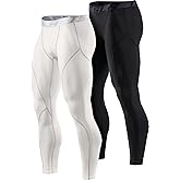TSLA Men's Thermal Compression Pants, Athletic Sports Leggings & Running Tights, Wintergear Base Layer Bottoms