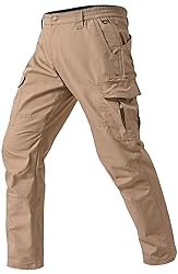 Mens Work Pants Waterproof Ripstop Durable Cargo