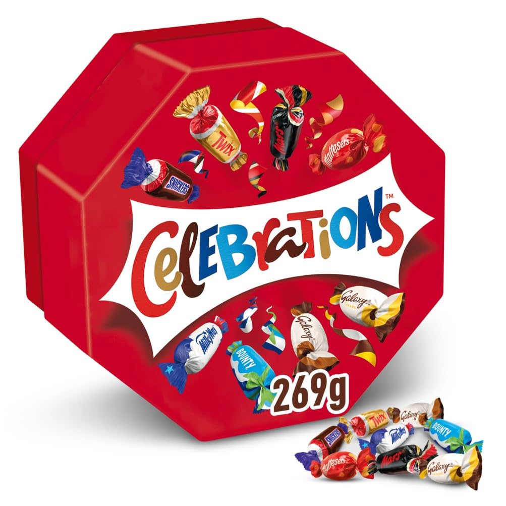 Celebrations Schokolade Großpackung 8x269g, Mit Mini-Schokoriegel Snacks (Maltesers, Galaxy, Snickers & mehr), Schokoladen Geschenk Idee mit Mini Schoko Pralinen, Süßigkeiten Box (2152g) 3