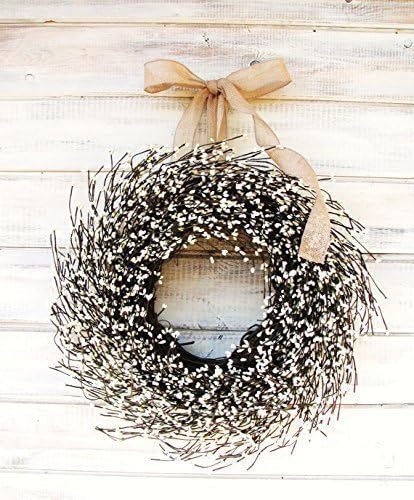 Fall Wreath, Winter Wreath, Spring Wreath, Summer Wreath, Farmhouse Wreath, CREAM Wreath, Antique White Wreath, Farmhouse Decor, Year Round Wreath, Wedding Decor, Wedding Wreath, Weddings, Gifts