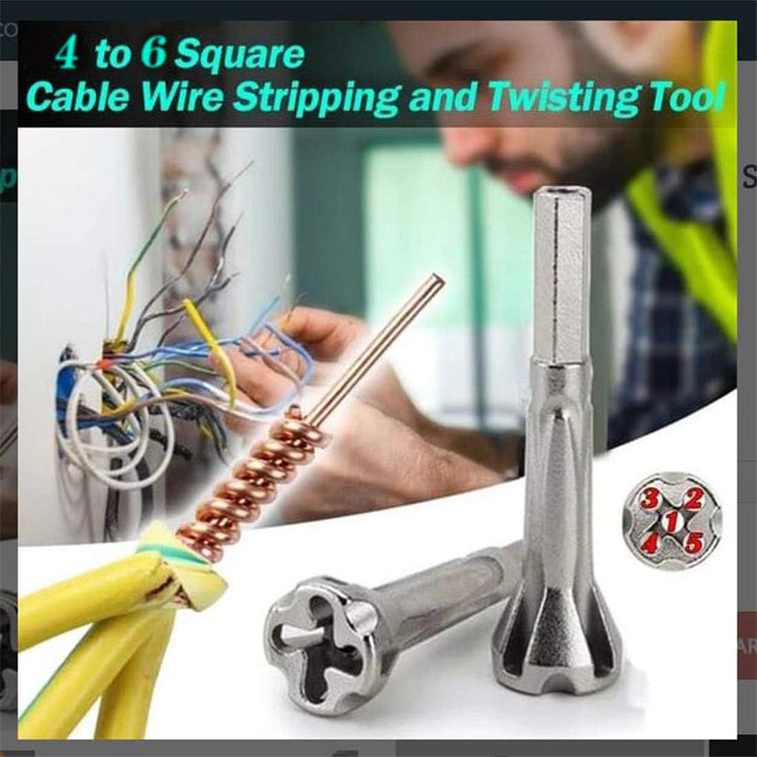 Universal Electrical Twist Wire Stripper Cable Quick Connector Drill