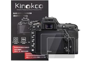 kinokoo Tempered Glass Film for Nikon D7500 Crystal Clear Film Nikon D7500 Screen Protector Bubble-Free/Anti-Scratch(2 Pack)