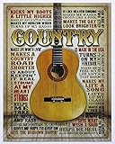 Country - Made in America Tin Sign 13 x 16in