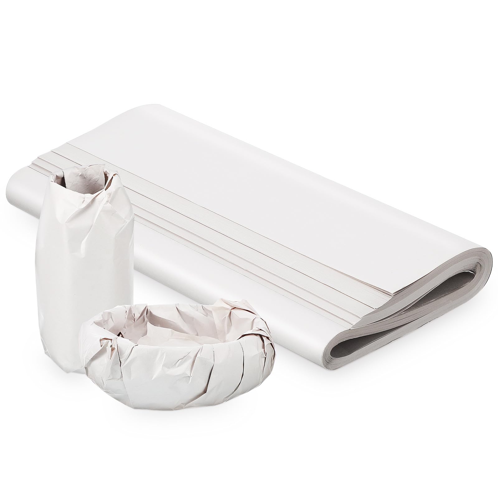 Gatuida Packing Paper for Moving Wrapping: 100 Sheets White Newspaper Offcuts Packing Tissue Paper for Moving House, Box Filler, Packing & Storaging Fragile 70 x 38 cm