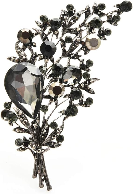 Spilla Con Strass A Fiore - Decorazione Per Abiti E Accessori - Per Matrimoni E Feste - Foto 4