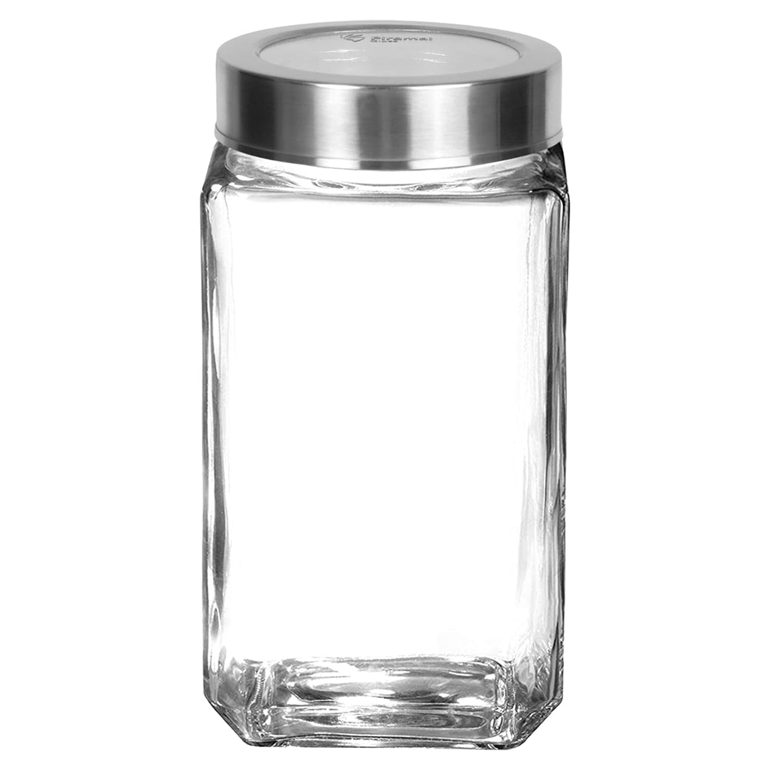Piramal Glass Food Grade Cubical Clear Glass Jar for Kitchen Storage