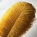 Sowder 10pcs Ostrich Feathers 12-14inch(30-35cm) for Home Wedding Decoration (Golden)