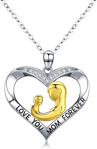 Amazon Com Mother Daughter Necklace I Love You Mom Forever