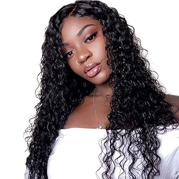 Amazon Com Cospack 9a Glueless Curly Full Lace Human Hair Wigs