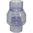Valterra 200-C15W PVC Swing (No Spring) Check Valve, Clear, 1-1/2" Slip