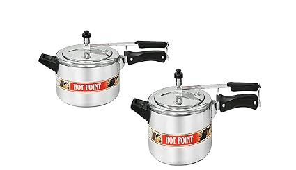 Combo Hot Point Aluminum Inner Lid Pressure Cooker(7 liter & 3 liter)