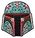 Star Wars Boba Fett Floral Helmet Iron-On Patch