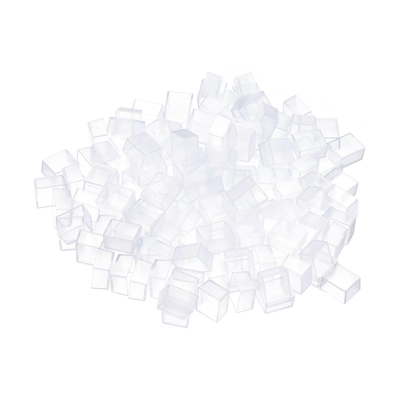 PATIKIL 2ml Watercolor Pans, 150 Pack Empty Half Pans Plastic Watercolor Tins for Watercolor Oils Acrylic Painting Travel Tin Case Palette Style 1, Clear