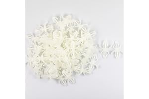 NAUGHTYSTARTS PCB Spacer Support Double Head PCB Standoff Isolation Column Reverse Locking Circuit Boards Nylon Aircraft Shape Insulation Bracket Support Height 4.8mm /0.19" (Pack of 50pcs)