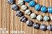 Paper Bead Chunky Asali Necklace - Blue - Fair Trade BeadforLife Jewelry from Africa