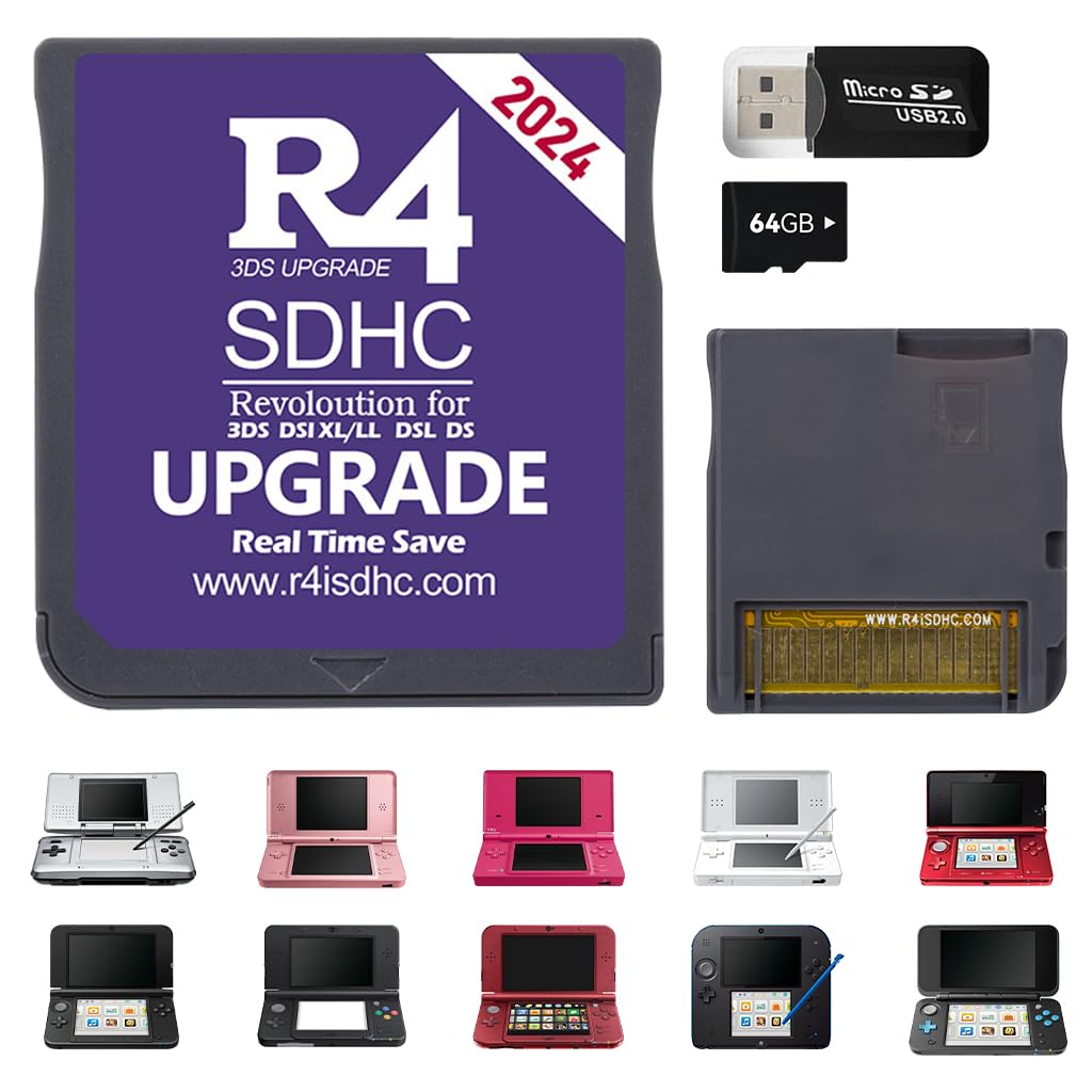 Micro Sd R4 2020 Ds R4 Sdhc Nintendo Ds Micro Sd Card Adapter 64GB