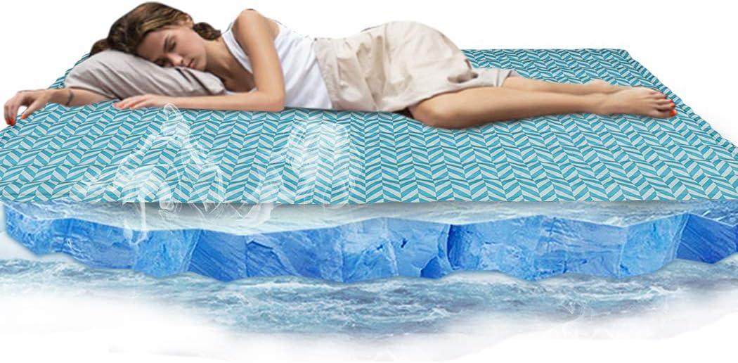 WISFORBEST Magic Cooling Gel Cool Pad Mat, self cooling Mattress Topper