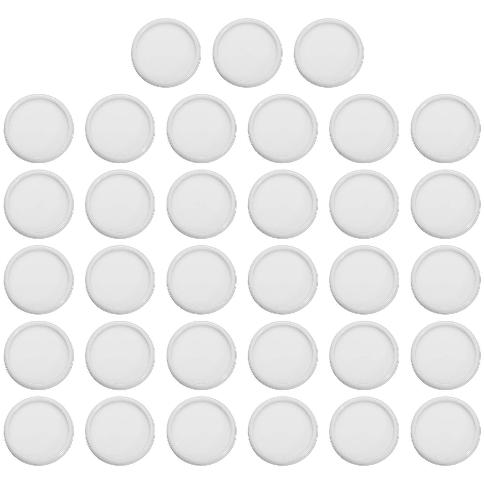 PATIKIL 24mm Plastic Book Binding Discs, 33 Pack Discbound Expansion Discs Round Binder Rings for DIY Notebook Planner, White