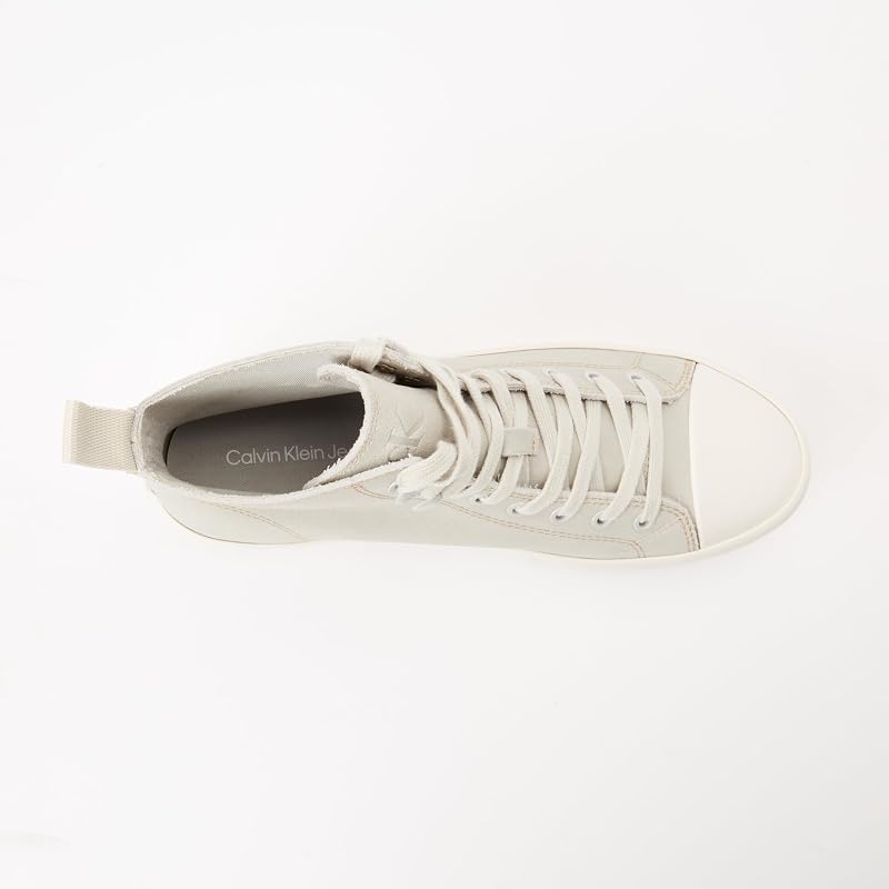 Baskets Hybrides Femme Laceup Suede Montantes, Beige (Oyster Mushroom/Bright White), 38