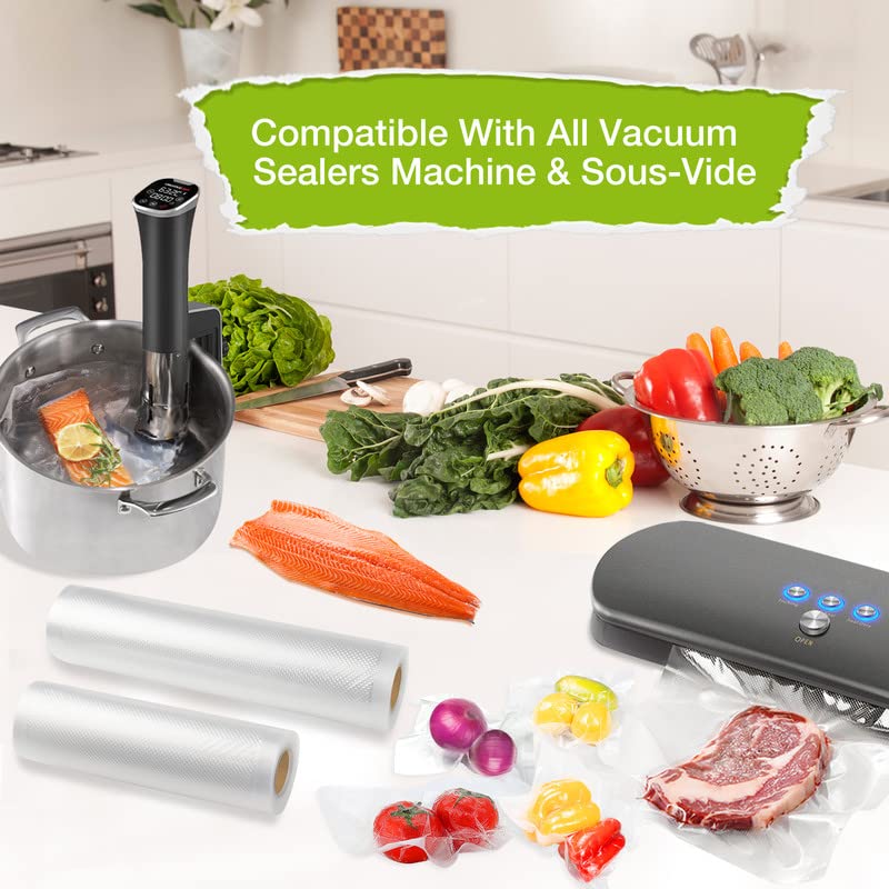 Vacuum Sealer Bags Food Rolls 6 Inch 8 Inch 11 Inch Food Vacuum