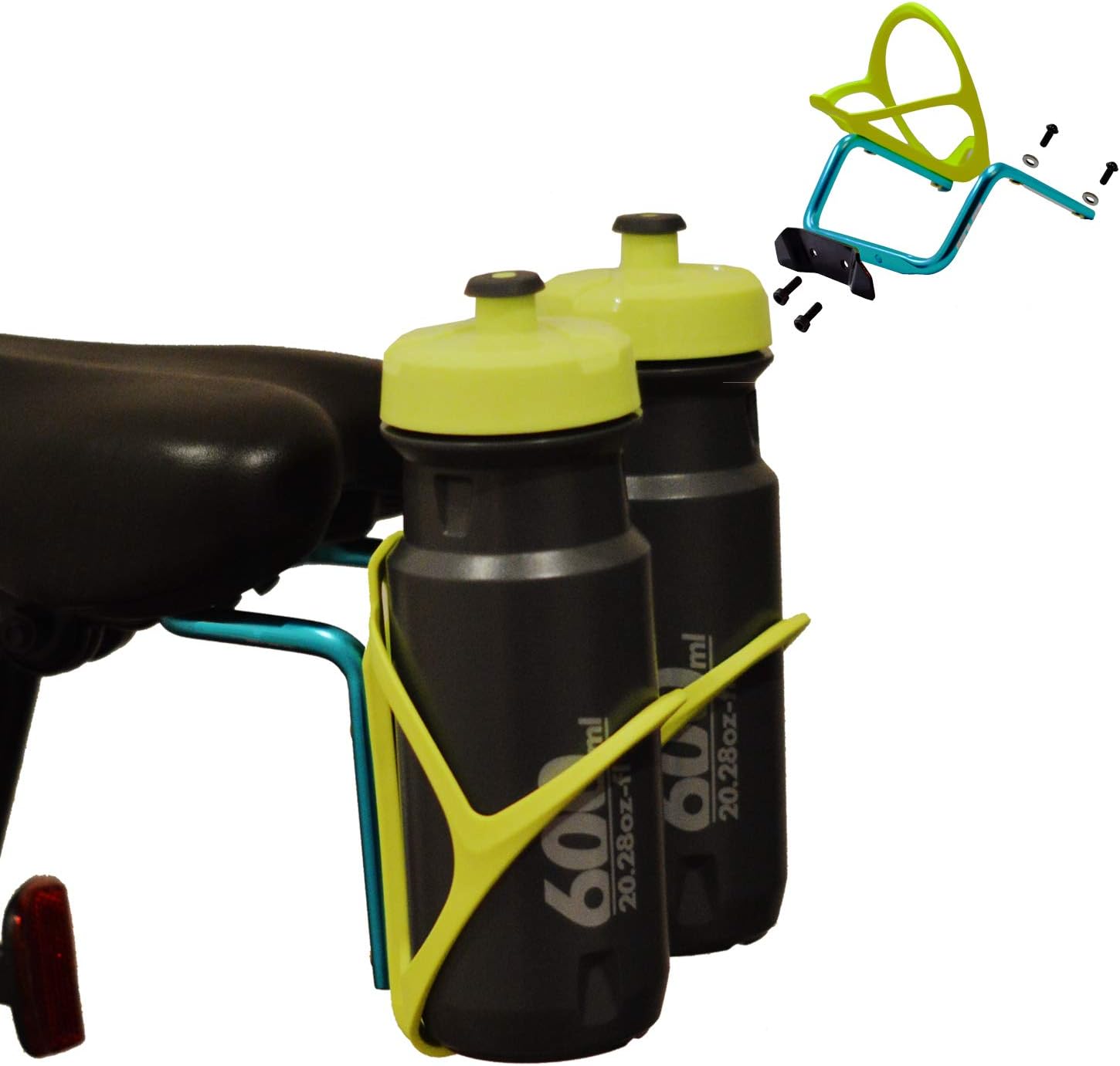 Saddle rail Bottle cage mount Triathlon 2 Bottle rear seat bracket Acor