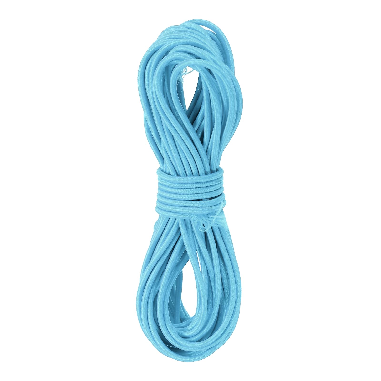 Rebower Elastic Cord Stretch String Heavy Rope 2.8mm 11 Yards Long Rubber Rope [for Sewing, Camping, DIY Craft, Bead Necklaces Making, Outdoor] - Light Blue