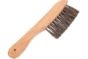 Lurrose Soft Horse Hair Pool Table Brush with Wood Handle for Billiard Table Felt Cleaning in Home Bars