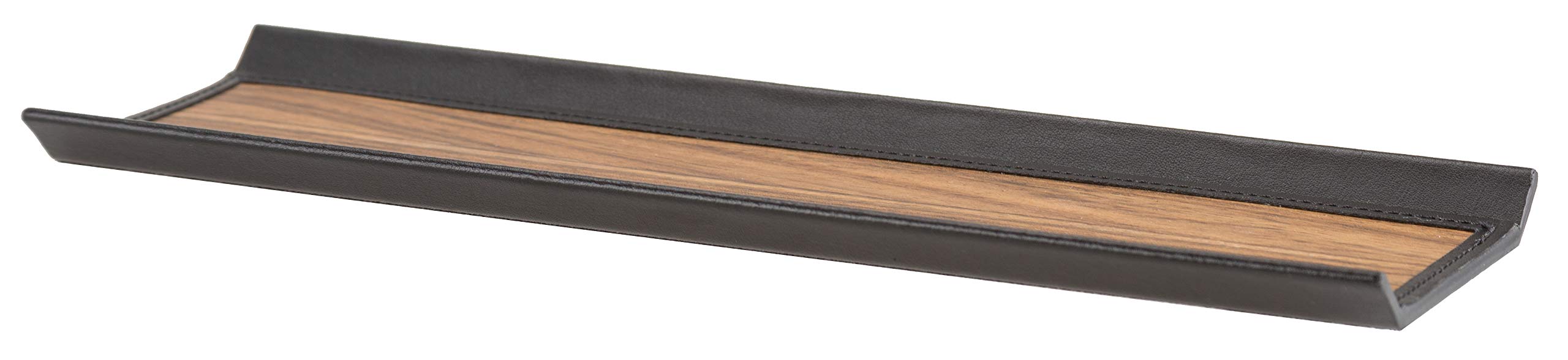 Sebastian Sturm Ronnie Pen Tray Real Wood and Leather in Black