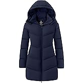 wantdo Women's Warm Winter Coat Hooded Puffer Jacket Long Parka (Available in Plus Size)