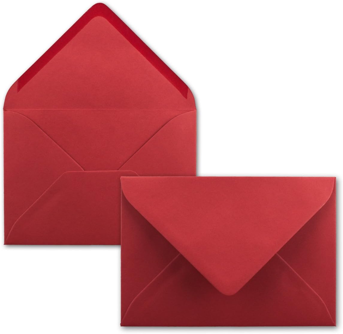 Neuser FarbenFroh C5 Envelopes, 229 x 162 mm, Self-Adhesive 50 Umschläge 15-Rosenrot, 15-Rose Red, 50 envelopes