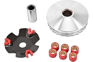Trkimal High Performance Racing Variator Kit with 6.5 gram Copper Roller Weights for Chinese Scooter Moped ATV Go Kart Taotao GY6 50cc 80cc 1P39QMB 1P47QMD (GY6-50/80CC)