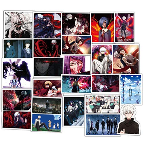 Tokyo Ghoul Anime Cartoon Laptop Stickers Waterproof Skateboard Pad MacBook Car Snowboard Bicycle Luggage Decor (50pcs Pack) - Thumbnail 2