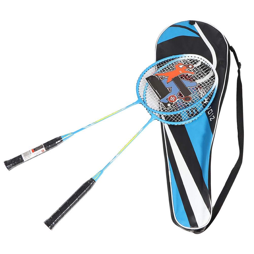 VGEBY Badminton Racquets, 2 Player Training Racket Badminton Rackets Garden Aluminium Alloy Battledore With Carry Bag Badminton Set Competitive Sports Badminton And Tennis Supplies