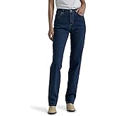 LEE Women's Relaxed Fit Straight Leg Jean, Premium Dark, 18 Long