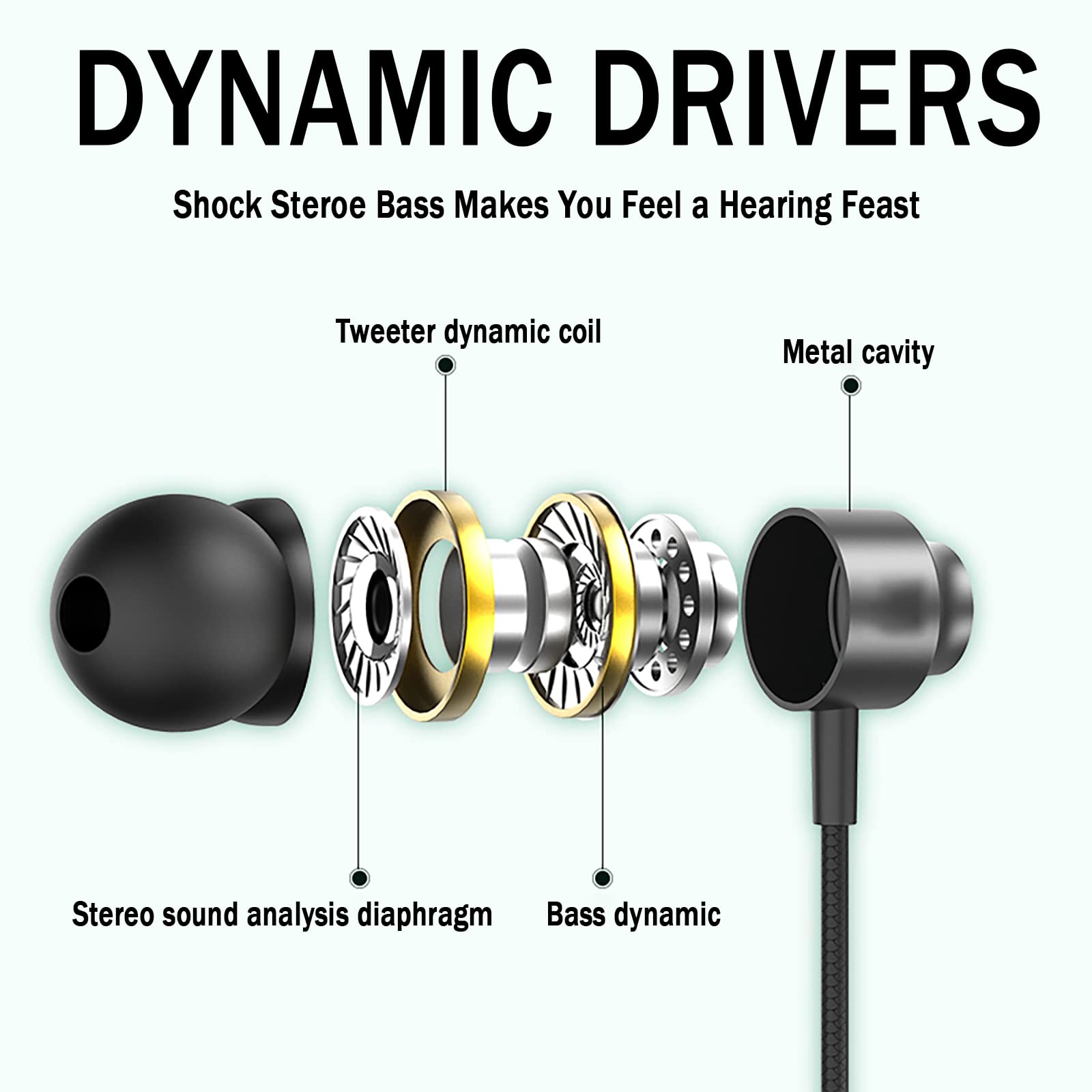 2 Pack USB C Headphones,USB C Wired Earphones with Microphone,Type C Earbuds Compatible with iPhone 15 Pro Max Plus iPad Pro Pixel 8 7 6,Samsung Galaxy S23 Ultra S22 S21 FE S20 A53 A54