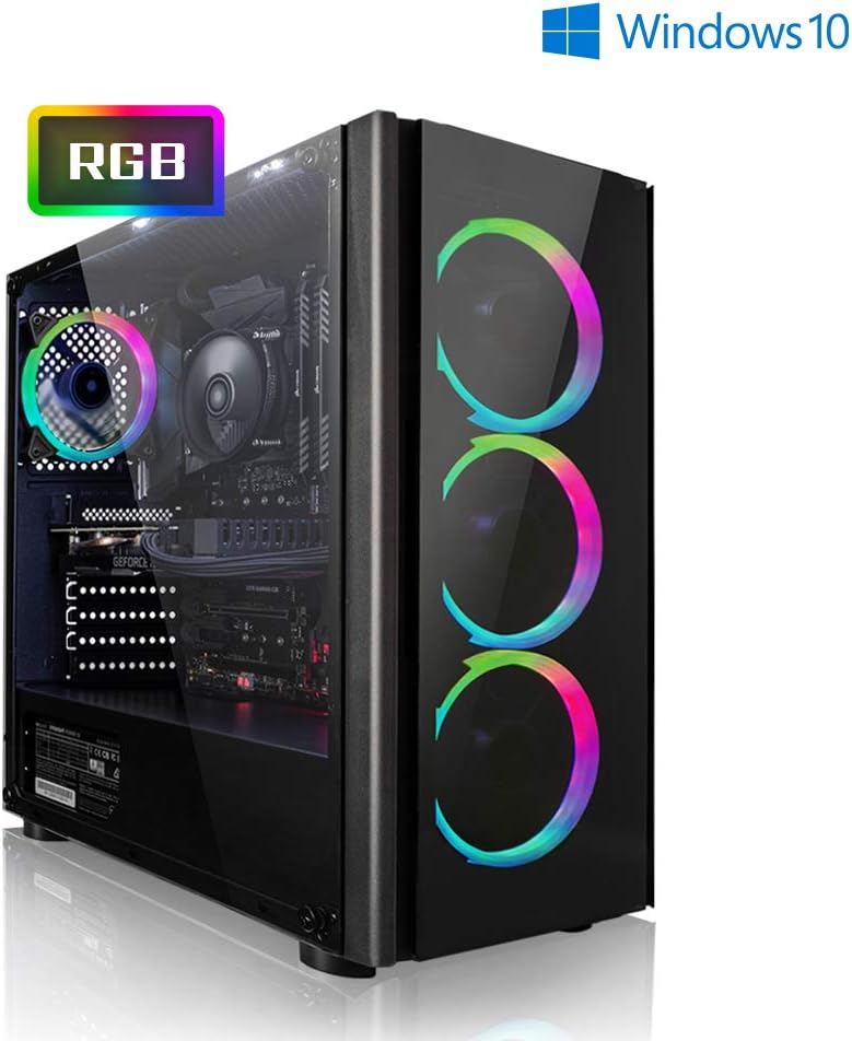 PC Gaming - Megaport Ordenador Gaming PC AMD Ryzen 5 2600 6x3.90GHz Turbo • GeForce GTX1660 6GB • 1000GB HDD • 240GB SSD • 16GB RAM • WLAN • Windows 10 Home • PC Gamer • Ordenador de sobremesa