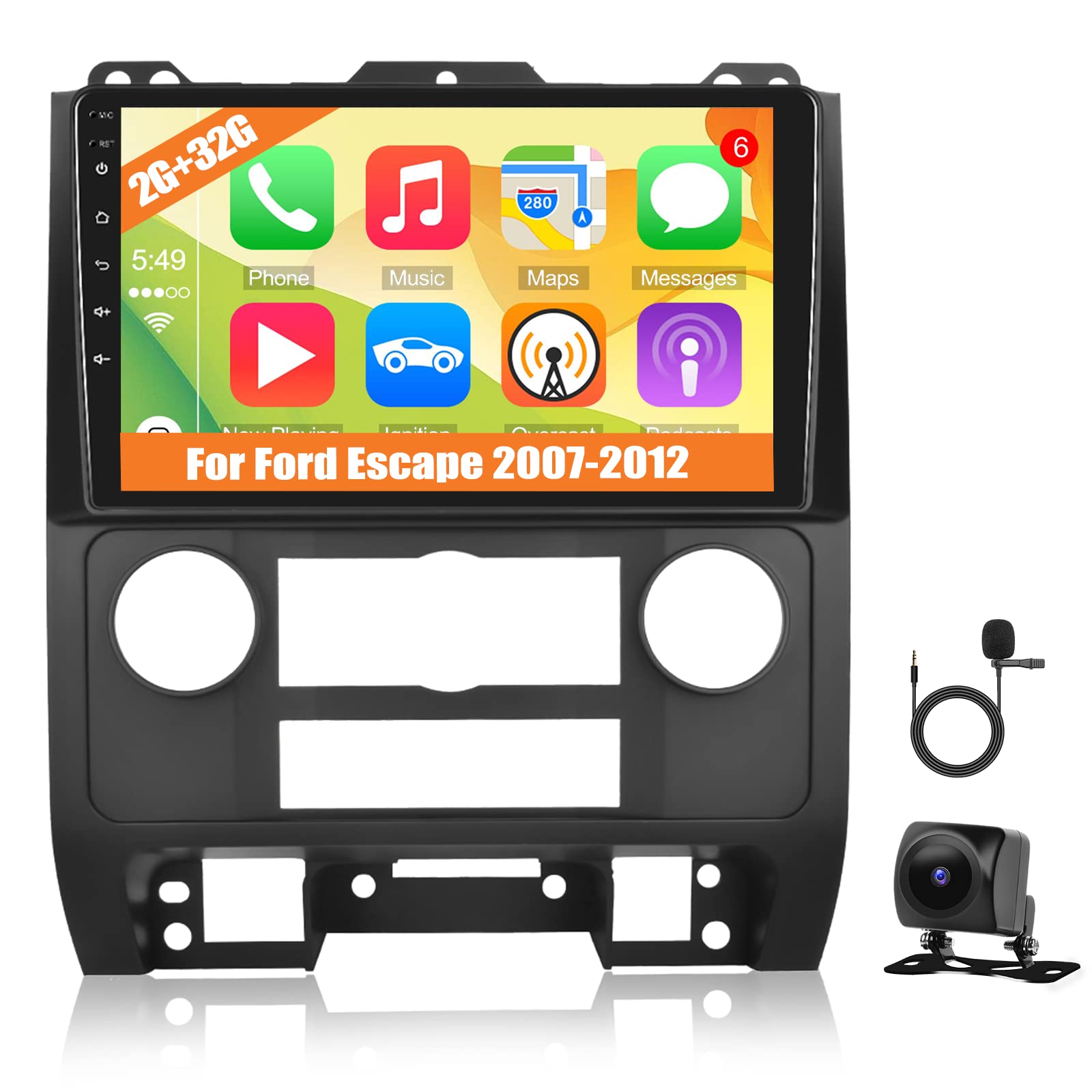 Idoing 9inch Android 12 Radio Head Unit For Ford Escape 1 2000-2007