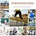 FuelMeFoot 3 Pack Compression Socks for Women & Men Circulation - Best for Medical,Running,Athletic