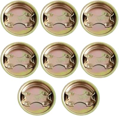 iplusmile 8pcs Steel Drum Bung Plugs Caps for 55 Gallon Barrels Plated Coated