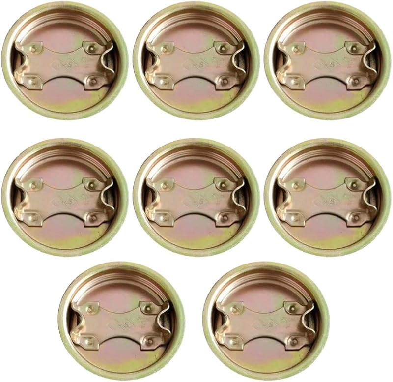 iplusmile 8pcs Steel Drum Bung Plugs Caps for 55 Gallon Barrels Plated Coated