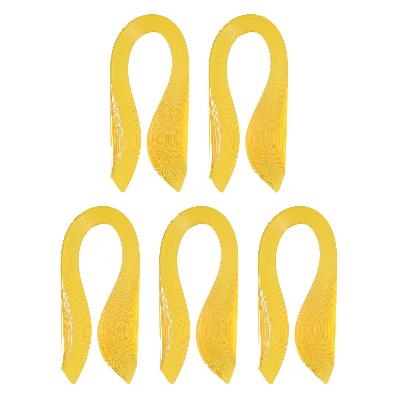 PATIKIL 600pcs Quilling Strips Paper 1/8"(3mm) 39cm Origami Paper Quilling Strip for Art DIY Hand Craft Christmas, Dark Yellow
