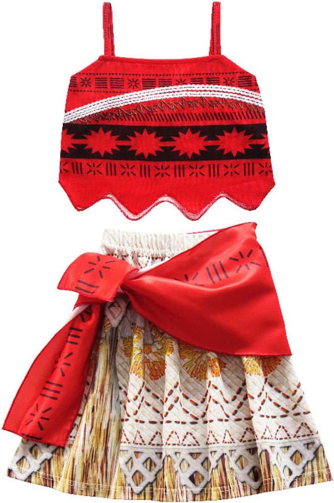 Hallowmax Madchen Moana Cosplay Kostum Halloween Disney Cartoon Muster Schleife Karneval Verkleiden Kostume Kostume