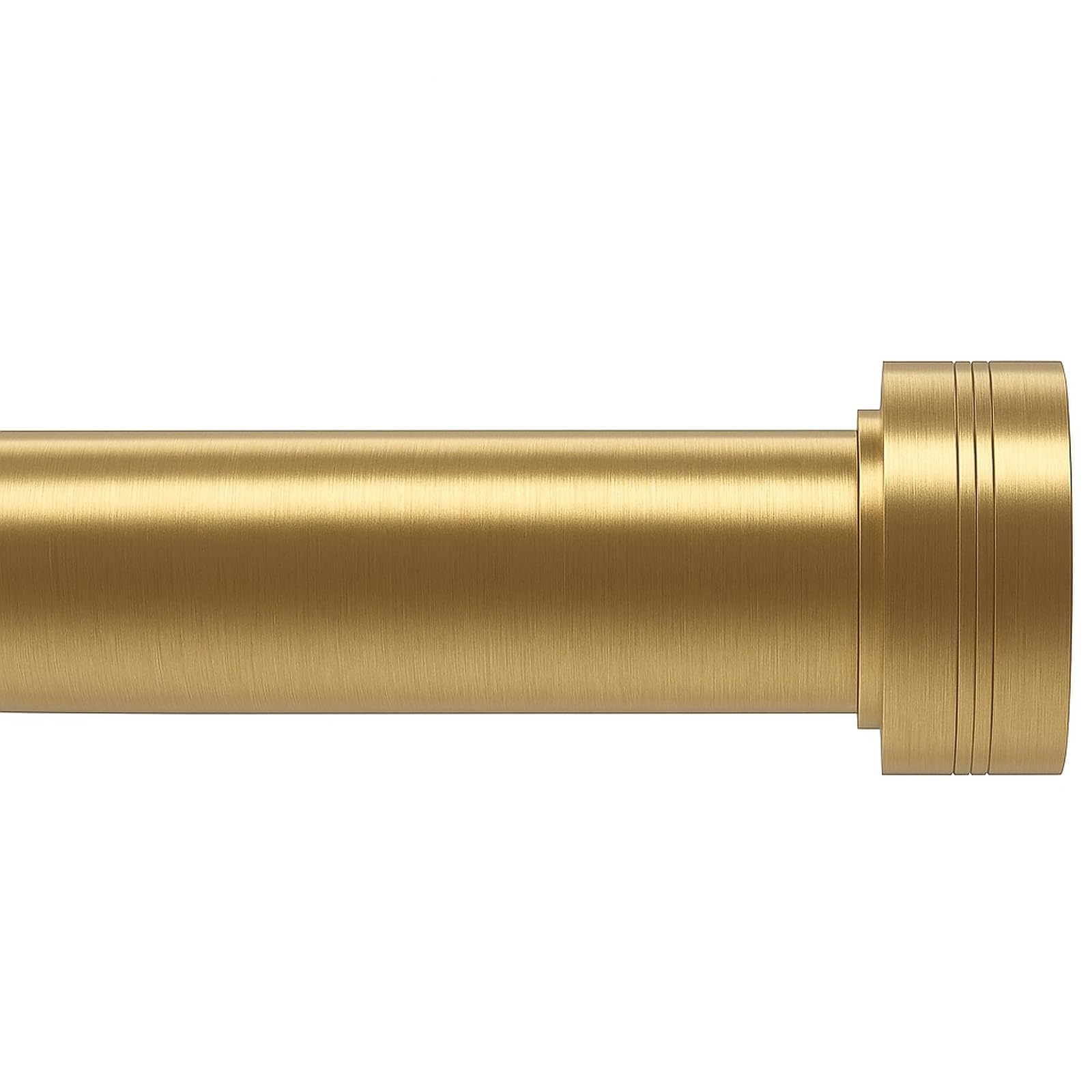 Photo 1 of Gold Curtain Rods for Windows 30 to 41 Inch, Adjustable Length 1 Inch Diameter Brass Curtain Rods with Aluminium Finials,Warm Gold