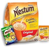 Moptrek mily 3-in-1 Instant Cereal Milk Drink and 1-Pack Nestle Cereal Snack Bundle