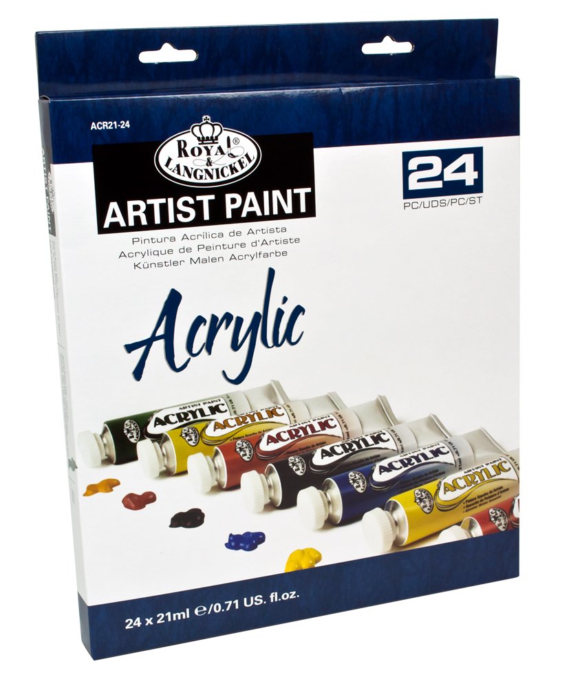 Royal & Langnickel 21ml Acrylic Painting Colour (Pack of 24) Amazon.co