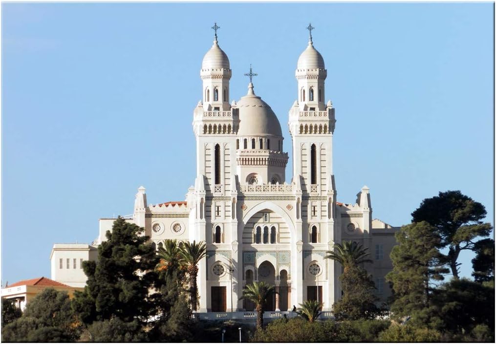 Cirtta Design Aimant réfrigérateur Souvenir d'Algérie - Basilique Saint- Augustin, Annaba - Idéal pour Cadeau: Amazon.fr: Cuisine & Maison