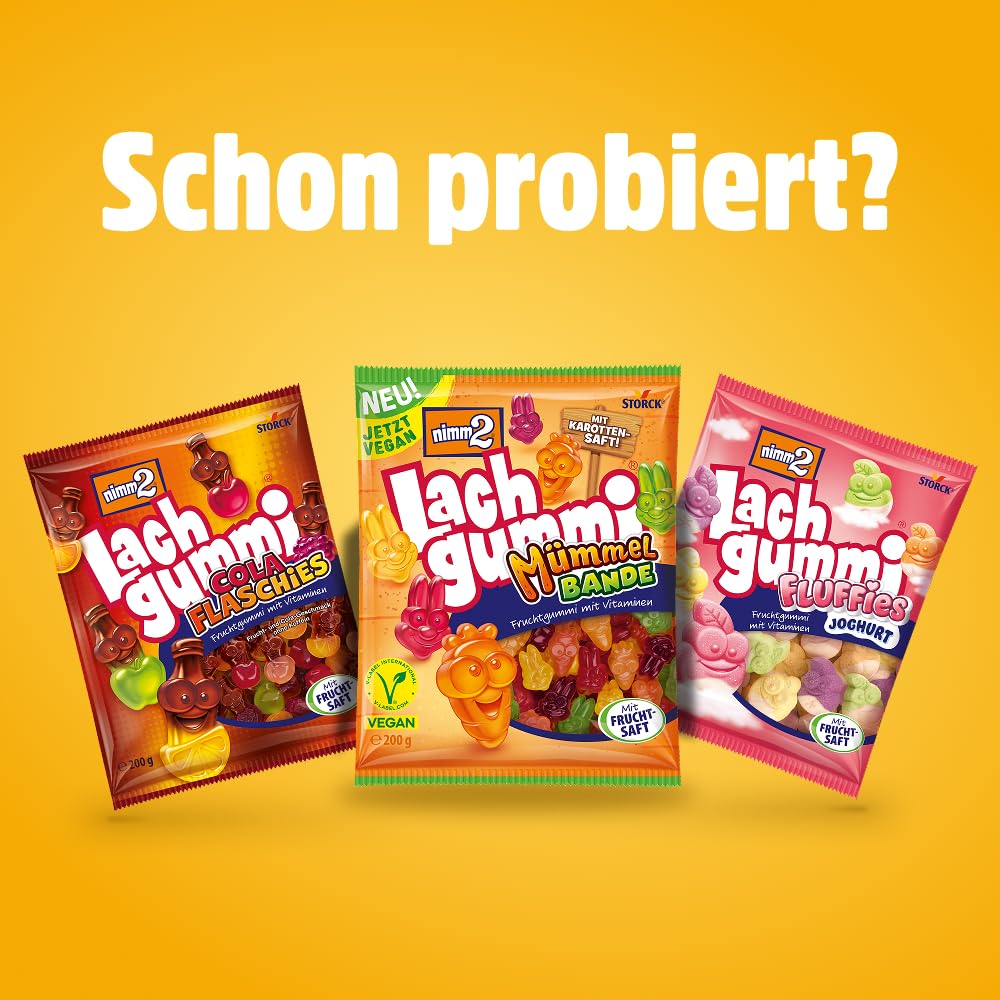 nimm2 Lachgummi – 18 x 200 g – Fruchtgummi mit Fruchtsaft und Vitaminen – Süßigkeit in sechs Geschmacksrichtungen 7