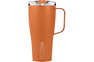 BrüMate Toddy XL - 32oz 100% Leak Proof Insulated Coffee Mug with Handle & Lid - Stainless Steel Coffee Travel Mug - Double Walled Coffee Cup (Matte Clay)